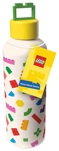 Lego vattenflaska i metall med formgjort lock