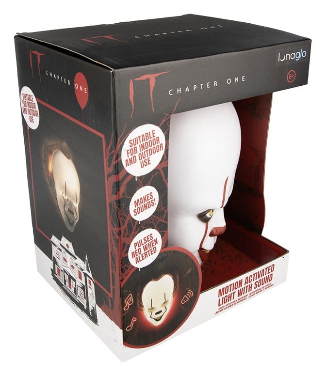 It Pennywise Mask lampa med rörelsesensor 25 cm