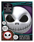 Nightmare Before Christmas Jack Skellington Mask Lampa med Rörelsesensor 23 cm