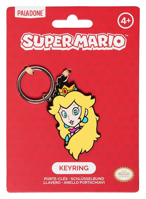 Super Mario nyckelring Princess Peach i PVC 6 cm