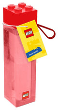 LEGO plastflaska röd kloss