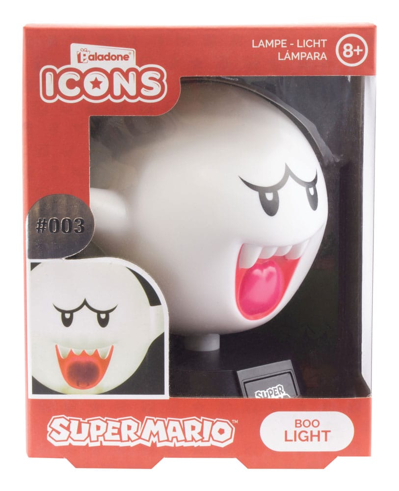 Super Mario Icon Light Boo 10 cm Paladone Products