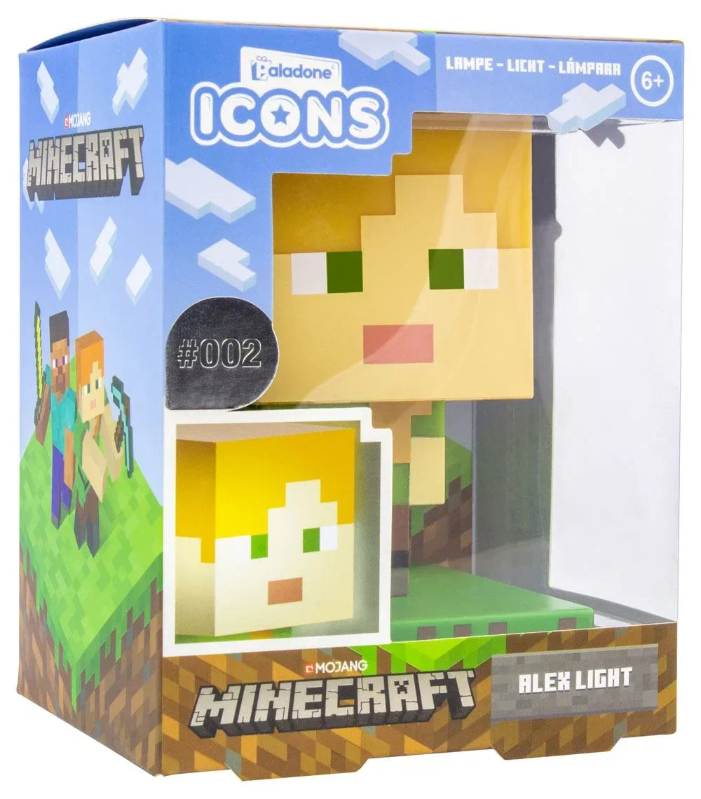 Minecraft 3D Icon Light - Alex Paladone Products