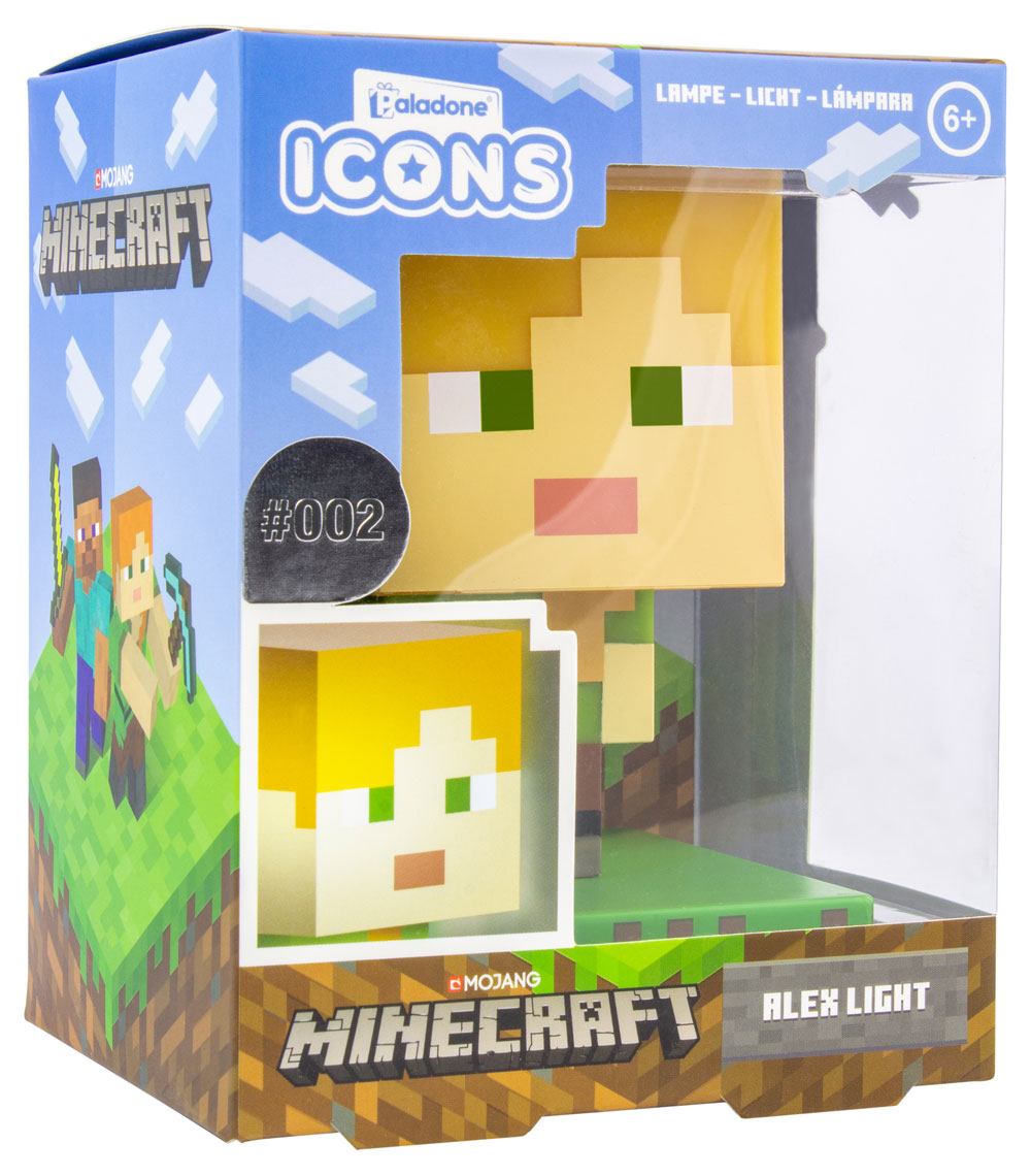 Minecraft 3D Icon Light - Alex Paladone Products