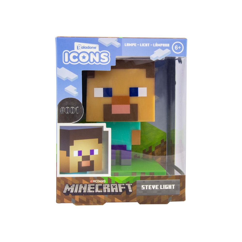 Minecraft 3D Ljus Steve Paladone Products