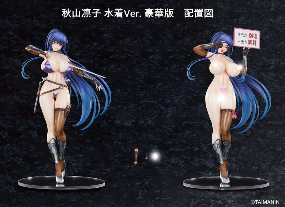 Taimanin RPGX Figur 1/6 Rinko Akiyama Swimsuit Ver. DX Edition 27 cm Pure