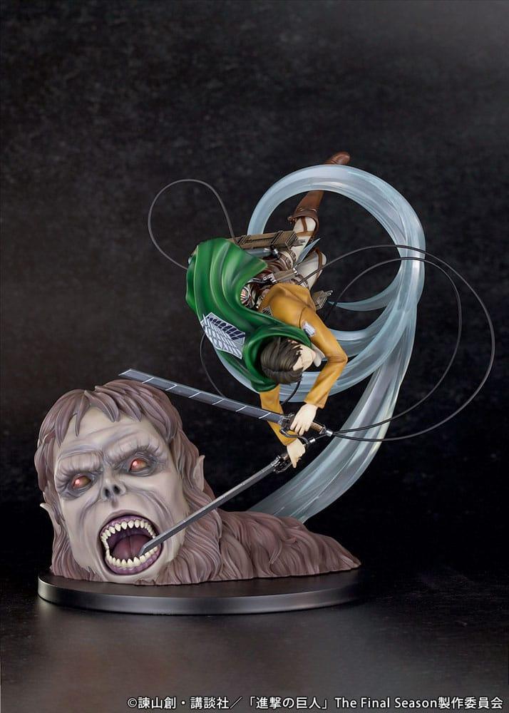 Attack on Titan PVC Figur 1/7 Levi vs Beast Titan Ver. 28 cm Proof