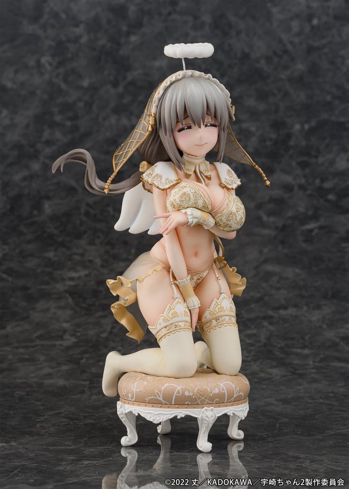 Uzaki-chan Wants to Hang Out! PVC Figur 1/7 Tsuki Uzaki Angel Ver. 19 cm