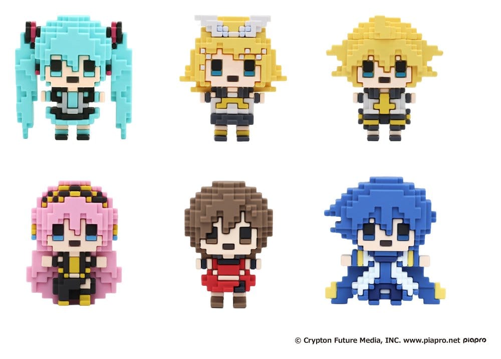 Vocaloid BuilDot Mini Figurer Akatans Piapro Karaktärer Blind Box Samling (6)
