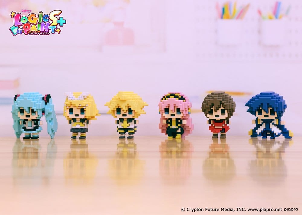 Vocaloid BuilDot Mini Figurer Akatans Piapro Karaktärer Blind Box Samling (6)