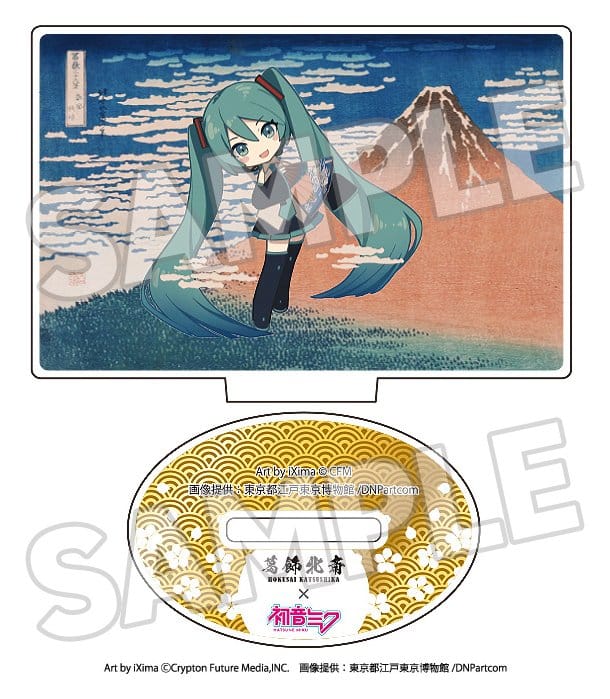 Katsushika Hokusai x Hatsune Miku Akrylfigur 5 cm Blindbox-uppsättning (8)