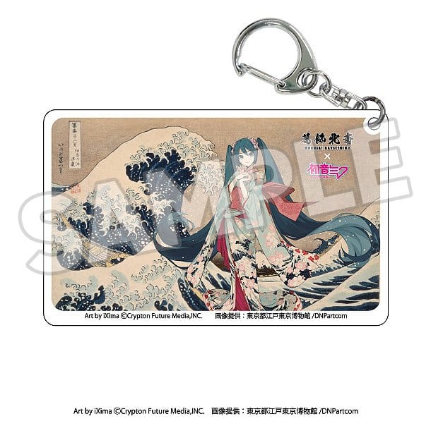 Katsushika Hokusai x Hatsune Miku Acrylic Nyckelringar Blind Box Urval (8)