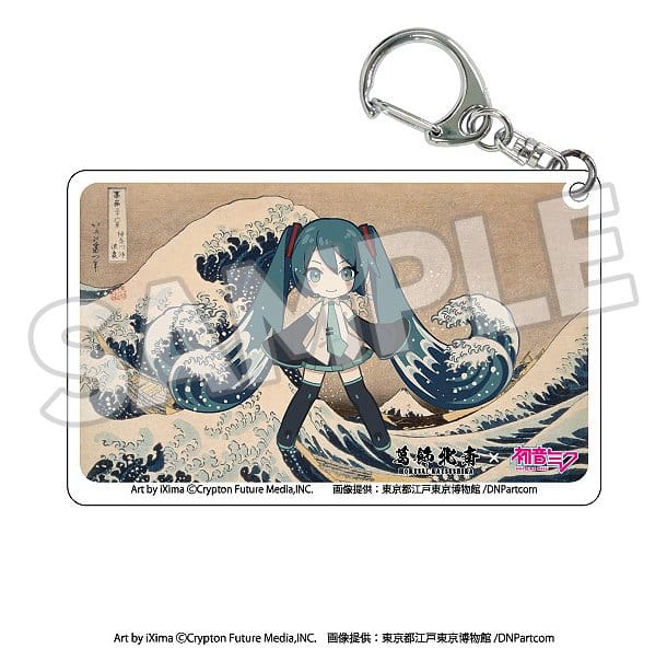 Katsushika Hokusai x Hatsune Miku Acrylic Nyckelringar Blind Box Urval (8)