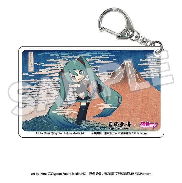 Katsushika Hokusai x Hatsune Miku Acrylic Nyckelringar Blind Box Urval (8)
