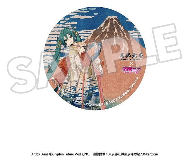Katsushika Hokusai x Hatsune Miku-pins 6 cm Blind Box-urval (8)