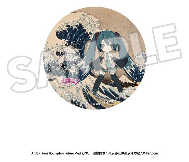 Katsushika Hokusai x Hatsune Miku-pins 6 cm Blind Box-urval (8)