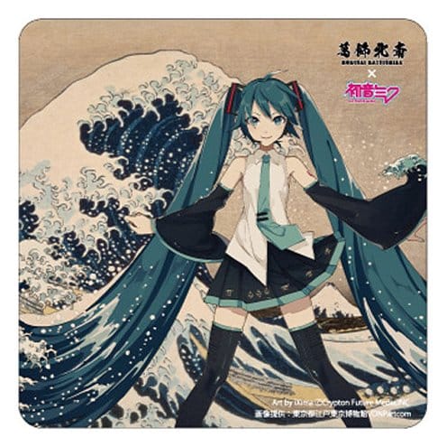 Katsushika Hokusai x Hatsune Miku Bilmagnet Trettiosex vyer av Fuji/Den stora vågen utanför Kanagawa