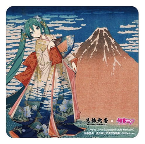 Katsushika Hokusai x Hatsune Miku bilmagnet: Trettiosex vyer över Fuji – Fin vind, klar morgon