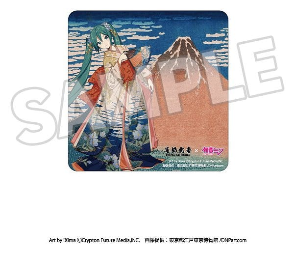 Katsushika Hokusai x Hatsune Miku Car Magnet Thirty-six Views of Mount Fuji Fine Wind
