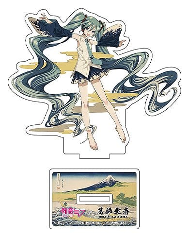 Hatsune Miku x Katsushika Hokusai iXima Die-Cut Akryl Ställ Assortiment 10 cm