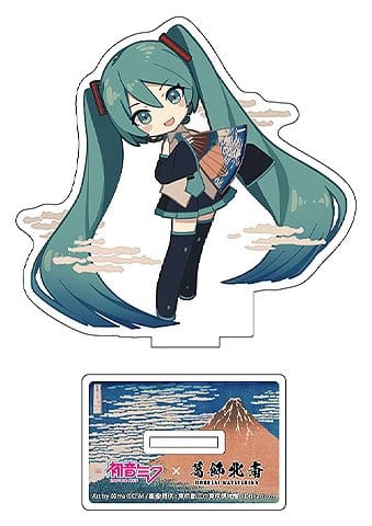 Hatsune Miku x Katsushika Hokusai iXima Die-Cut Akryl Ställ Assortiment 10 cm