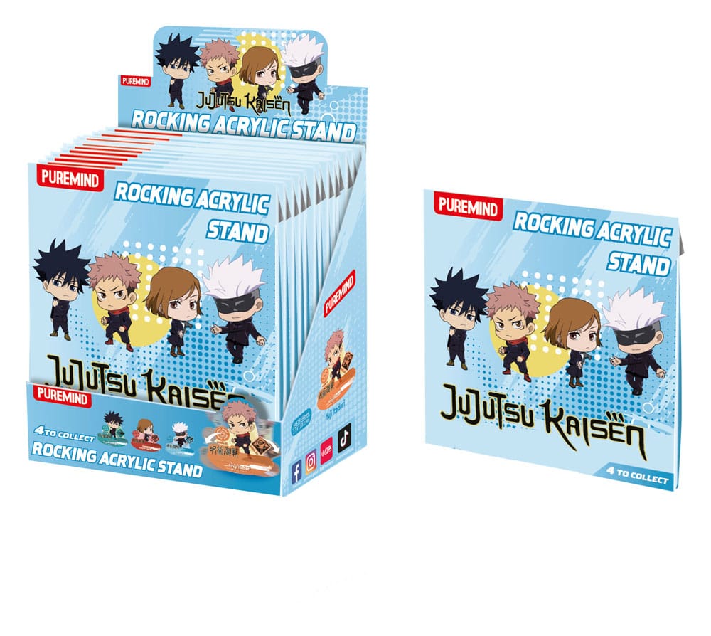 Jujutsu Kaisen Akryl Ställ Rockande Blind Box Display (16) Puremind
