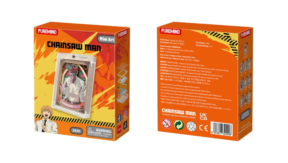 Chainsaw Man Mini Art Pins Blind Box Display (10) Puremind