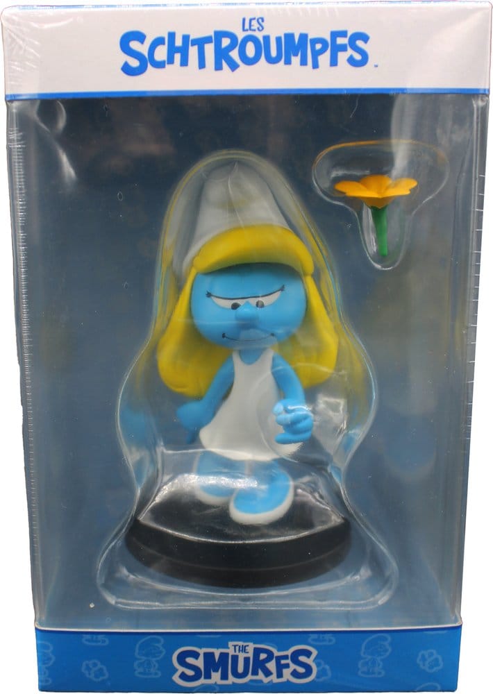 Smurfarna Figur Smurfette med Blomma 12 cm