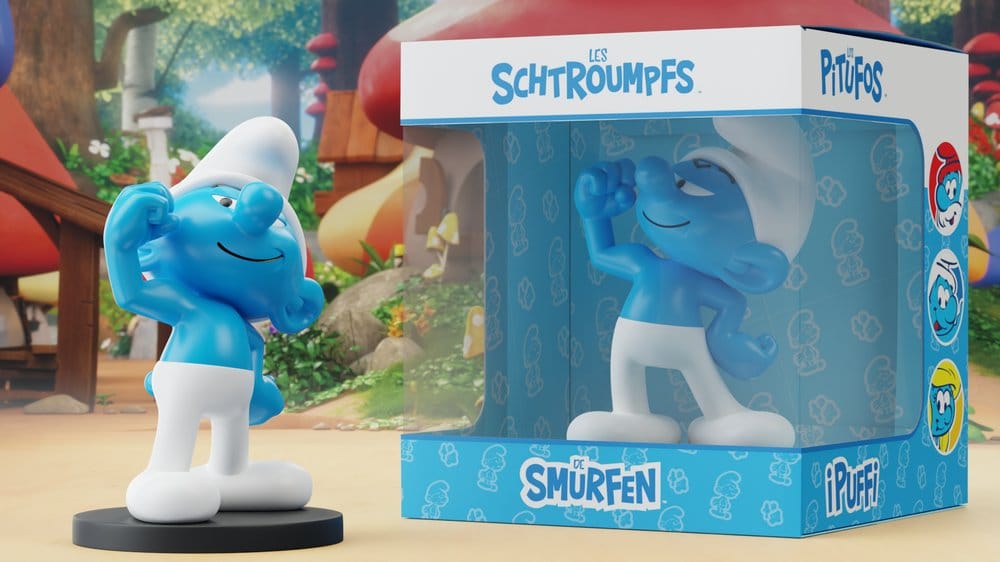 Smurfarna Figur Tuff Smurf 11 cm i Resin