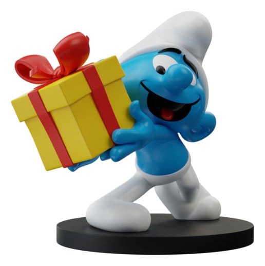 The Smurfs Figur Jokey Smurf with Gift 10 cm