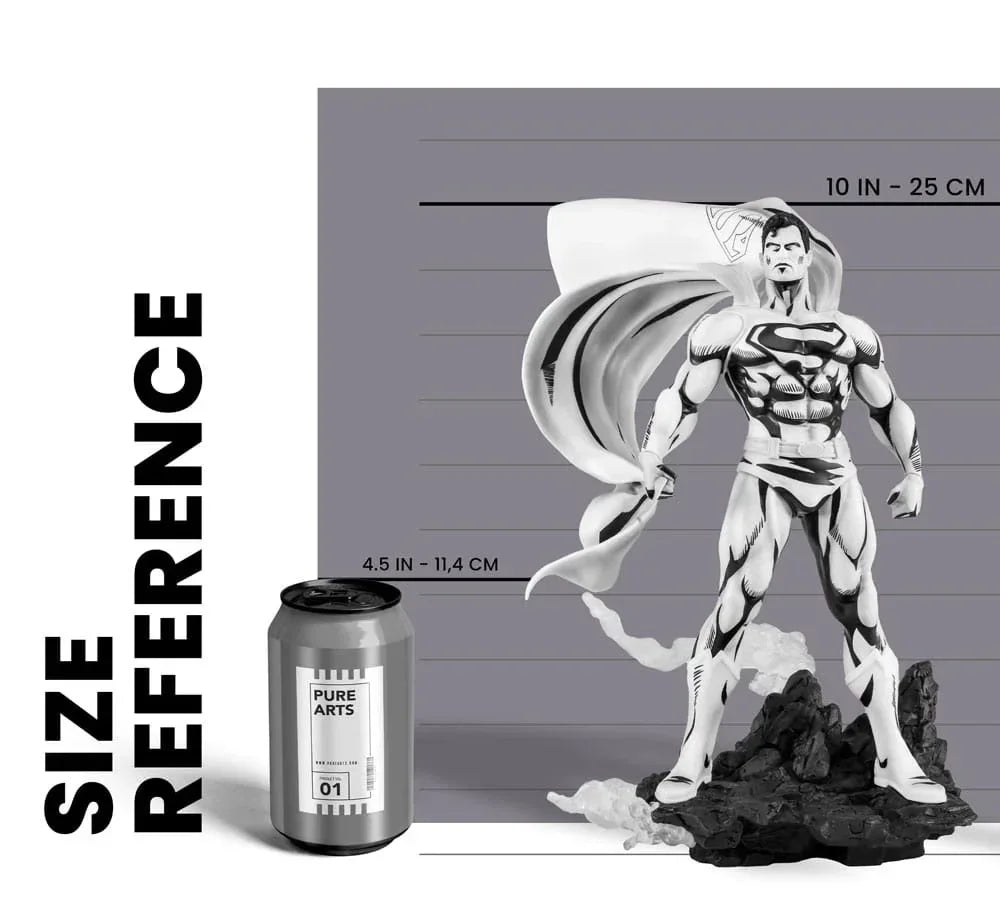 Man of Steel PX PVC Statue 1/8 - Superman Black & White Pure Arts