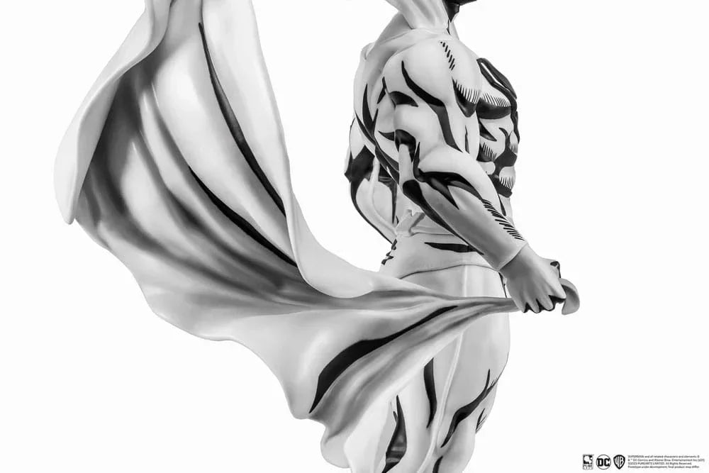 Man of Steel PX PVC Statue 1/8 - Superman Black & White Pure Arts