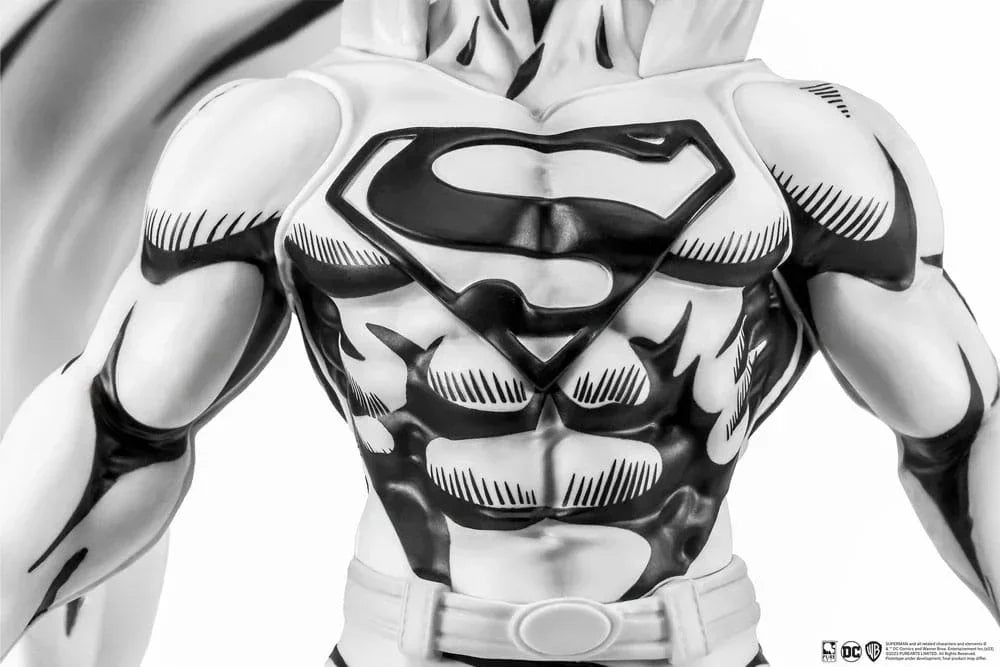 Man of Steel PX PVC Statue 1/8 - Superman Black & White Pure Arts