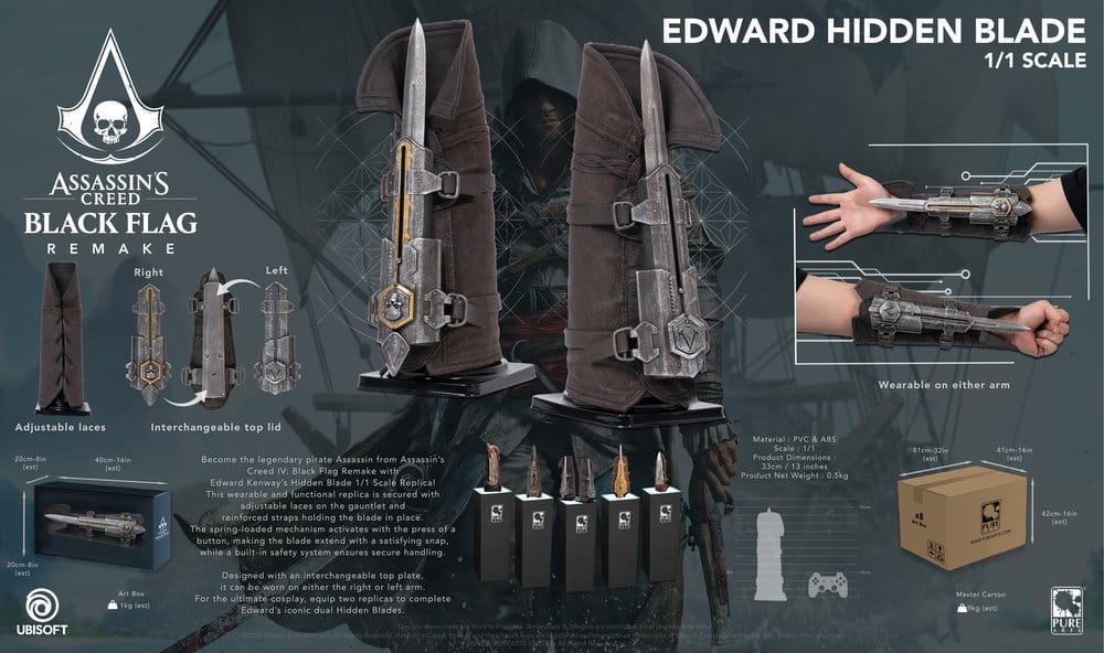 Assassin's Creed Replica i skala 1:1 Edward's Dödliga Dolk