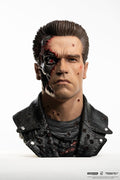 Terminator 2 Prop 1/1 T-800 Model 101 Battle Damaged Art Mask 47 cm