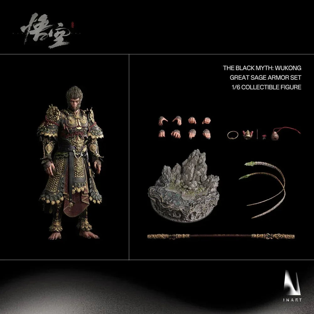 Black Myth: Wukong Action Figur 1/6 Great Sage Armor Wukong 40 cm Queen Studios
