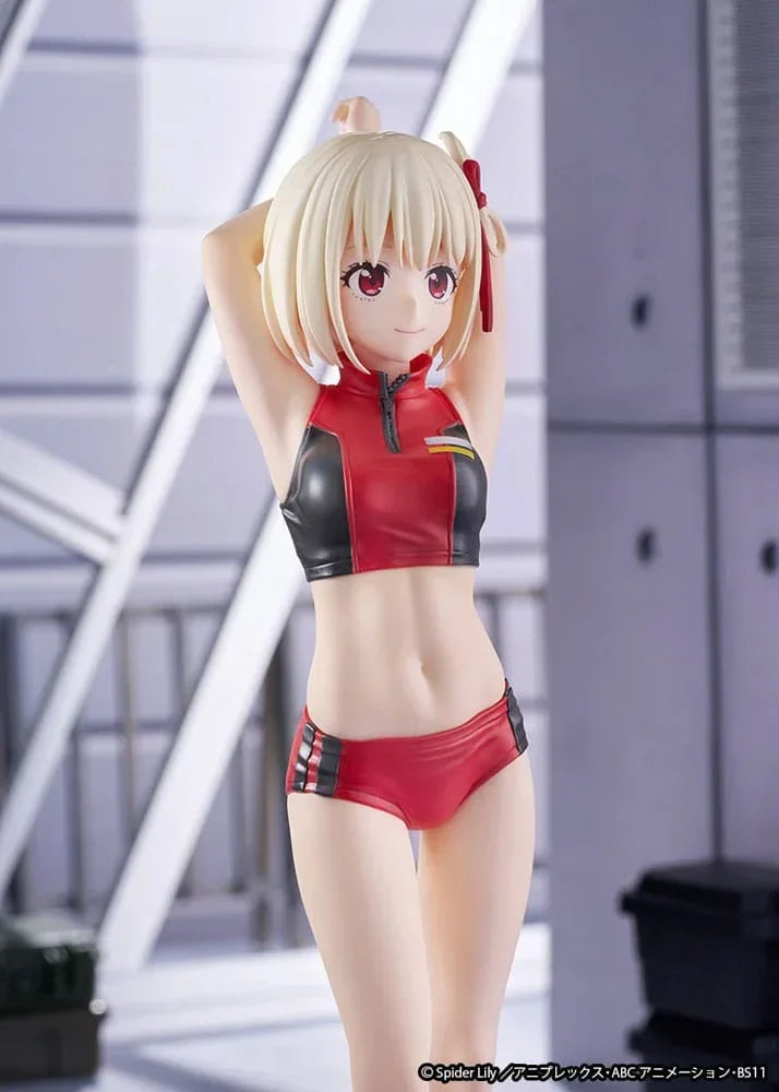 Lycoris Recoil Figur PVC 1/7 Chisato Nishikigi Träningskläder Ver. 24 cm Ques Q