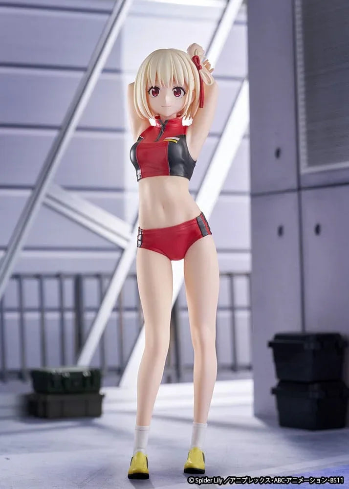 Lycoris Recoil Figur PVC 1/7 Chisato Nishikigi Träningskläder Ver. 24 cm Ques Q