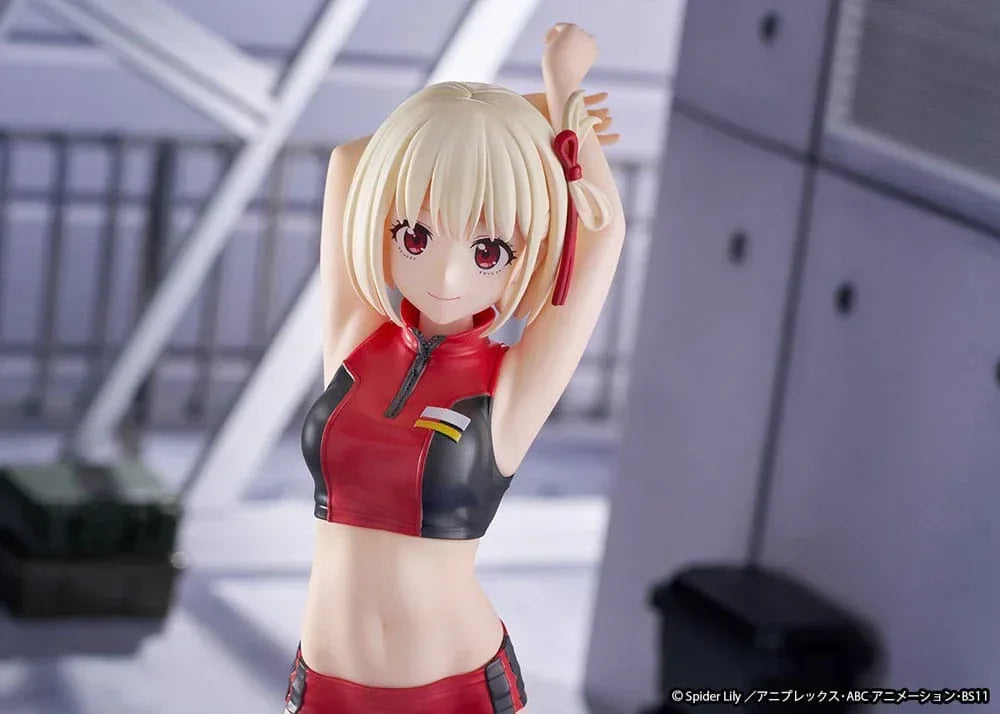 Lycoris Recoil Figur PVC 1/7 Chisato Nishikigi Träningskläder Ver. 24 cm Ques Q