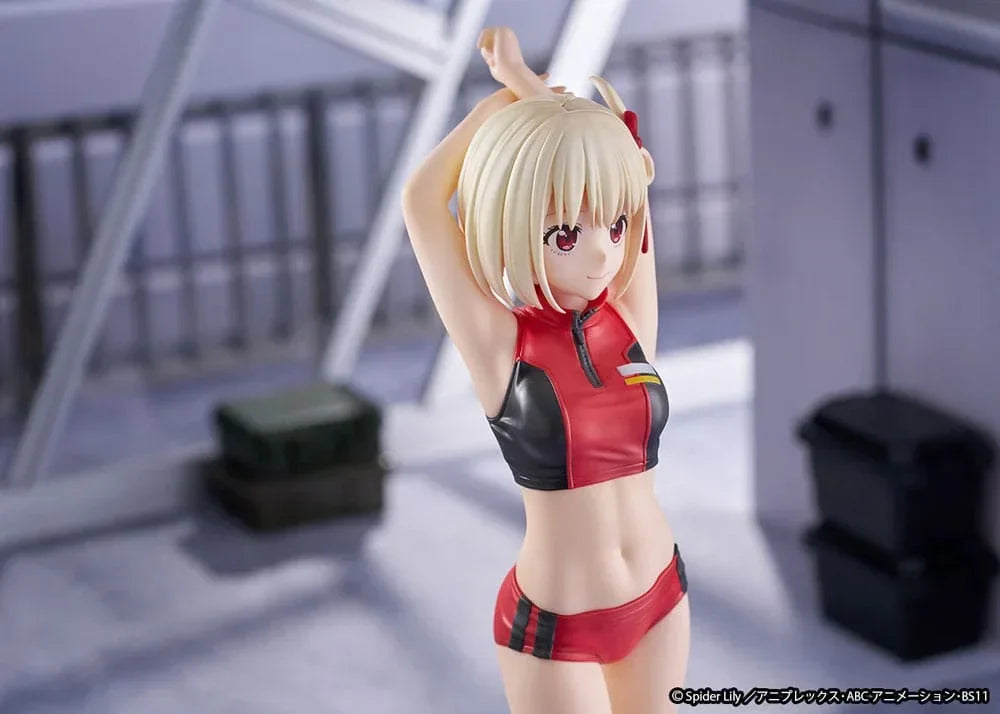 Lycoris Recoil Figur PVC 1/7 Chisato Nishikigi Träningskläder Ver. 24 cm Ques Q