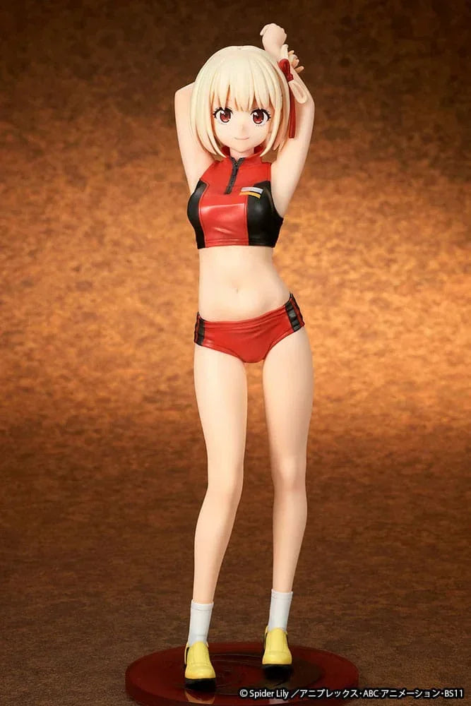 Lycoris Recoil Figur PVC 1/7 Chisato Nishikigi Träningskläder Ver. 24 cm Ques Q