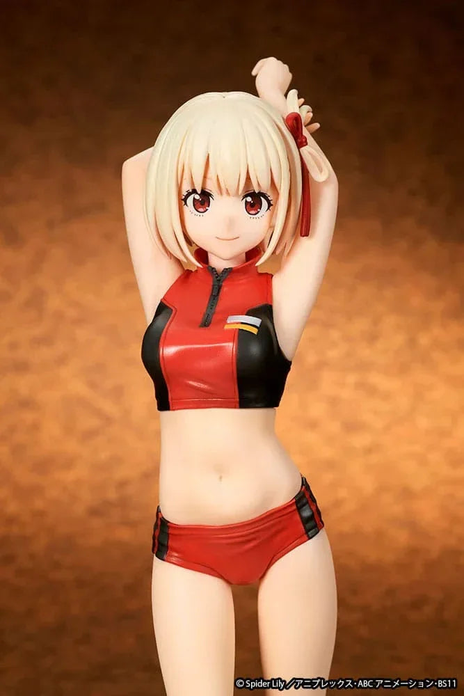 Lycoris Recoil Figur PVC 1/7 Chisato Nishikigi Träningskläder Ver. 24 cm Ques Q