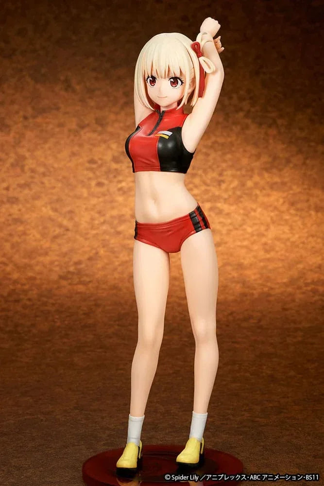 Lycoris Recoil Figur PVC 1/7 Chisato Nishikigi Träningskläder Ver. 24 cm Ques Q