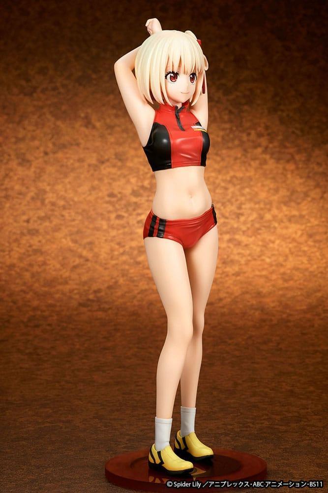 Lycoris Recoil Figur PVC 1/7 Chisato Nishikigi Träningskläder Ver. 24 cm Ques Q
