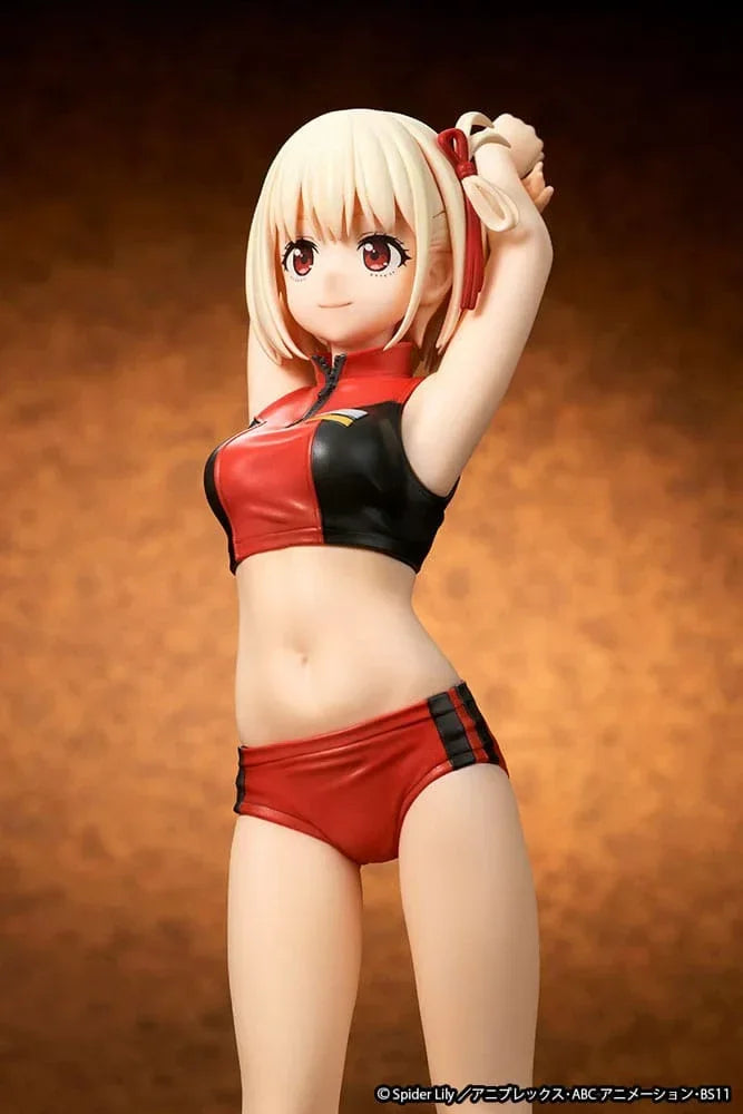 Lycoris Recoil Figur PVC 1/7 Chisato Nishikigi Träningskläder Ver. 24 cm Ques Q