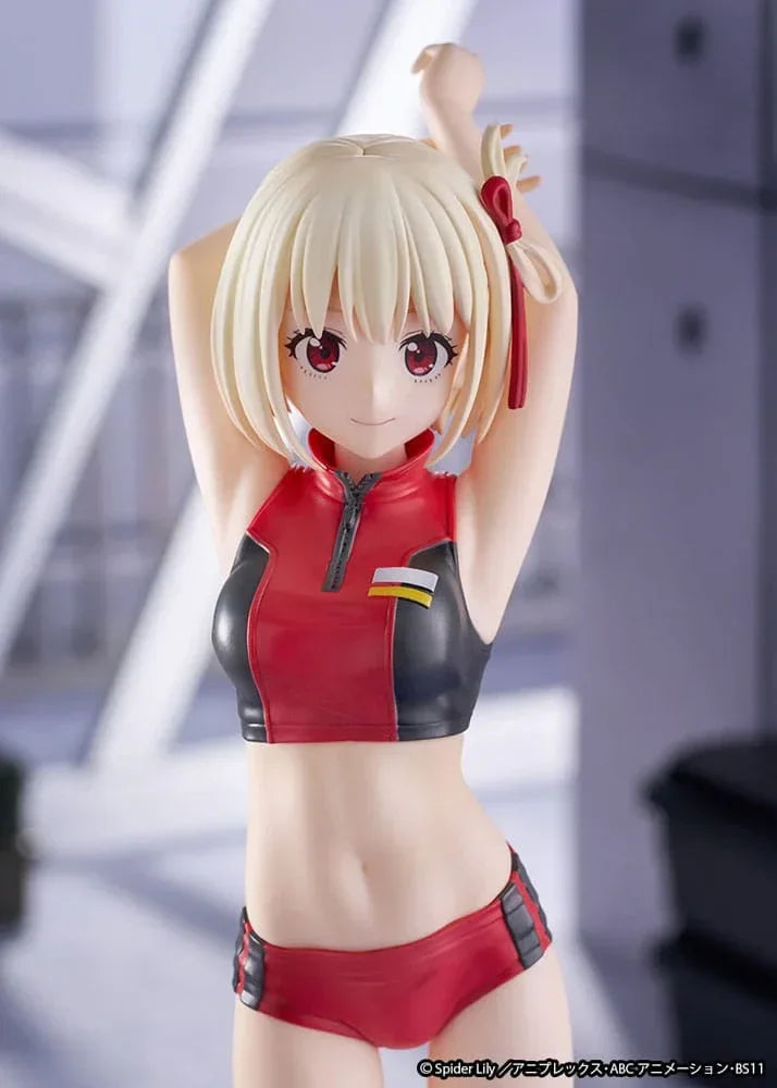 Lycoris Recoil Figur PVC 1/7 Chisato Nishikigi Träningskläder Ver. 24 cm Ques Q