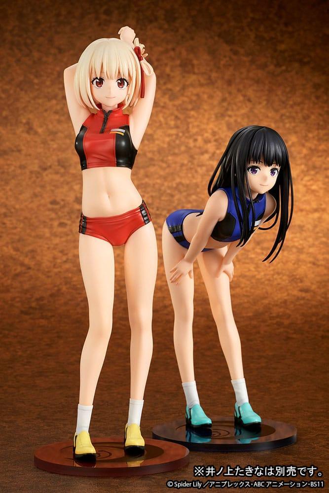 Lycoris Recoil Figur PVC 1/7 Chisato Nishikigi Träningskläder Ver. 24 cm Ques Q