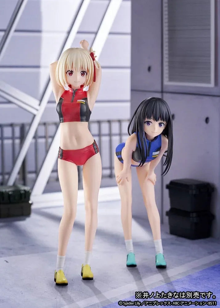 Lycoris Recoil Figur PVC 1/7 Chisato Nishikigi Träningskläder Ver. 24 cm Ques Q