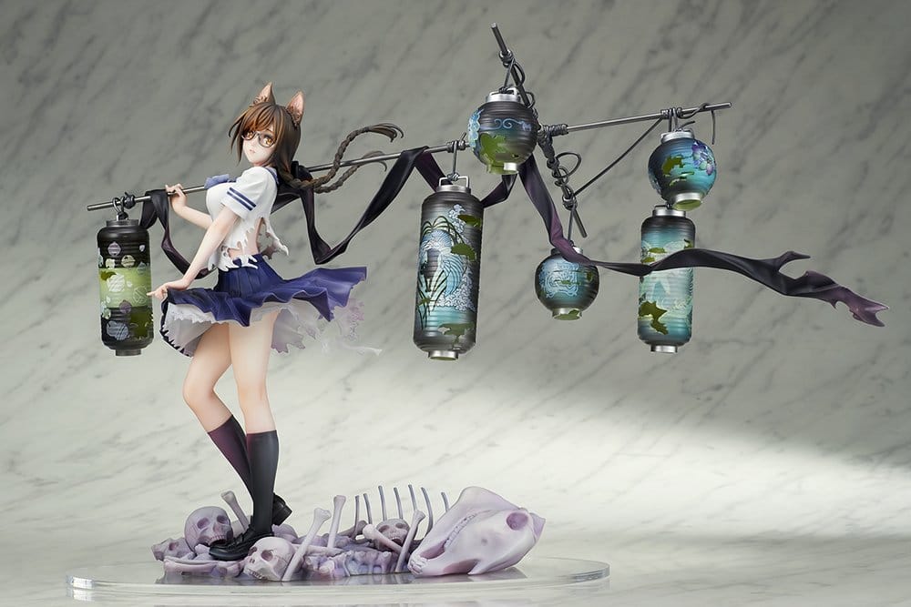 Bakemonogatari PVC-figur i skala 1/7 av Tsubasa Hanekawa, 26 cm