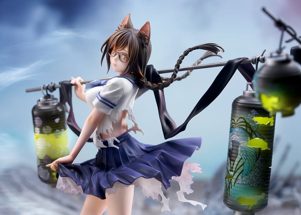 Bakemonogatari PVC-figur i skala 1/7 av Tsubasa Hanekawa, 26 cm